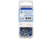 Hillman No. 6-32  S X 1 in. L Slotted Round Head Zinc-Plated Steel Machine Screws 10 pk
