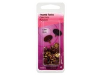 Hillman Brown Push Pins 40 pk