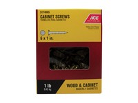 Ace No. 6  S X 1 in. L Phillips Yellow Zinc Cabinet Screws 1 lb 330 pk