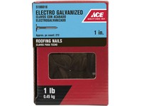 Ace 1 in. Roofing Electro-Galvanized Steel Nail Large Head 1 lb