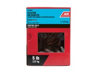 Ace 1-1/4 in. Roofing Electro-Galvanized Steel Nail Large Head 5 lb