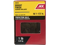 Ace 4D 1-1/2 in. Finishing Bright Steel Nail Countersunk Head 1 lb