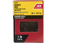 Ace 4D 1-1/2 in. Framing Bright Nail Flat Head 1 lb