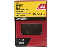 Ace 16D 3-1/2 in. Framing Bright Steel Nail Flat Head 1 lb