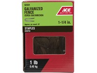 Ace 1-1/4 in. L Galvanized Steel Fence Staples 1 lb