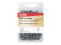 Hillman 1-1/4 in. Soffit and Trim Stainless Steel Nail Flat Head