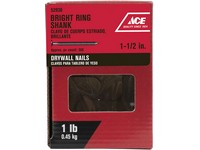Ace 1-1/2 in. Drywall Bright Nail Flat Head 1 lb