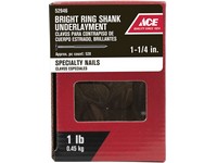 Ace 3D 1-1/4 in. Underlayment Bright Steel Nail Round Head 1 lb