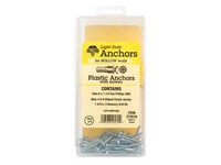 Hillman 0.164 in. D X 7/8 in. L Plastic Pan Head Ribbed Anchor Kit 101 pk