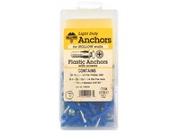 Hillman 0.164 in. D X 1-1/4 in. L Plastic Pan Head Ribbed Anchor Kit 101 pk
