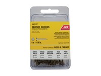Ace No. 6  S X 1-1/4 in. L Phillips Yellow Zinc Cabinet Screws 100 pk
