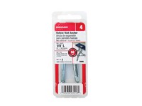 Hillman 1/8 in. D X 12 in. L Metal Round Head Hollow Wall Anchors 2 pk