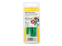 Hillman 1/4 in. D X 1-1/2 in. L Plastic Pan Head Ribbed Anchor 4 pk