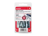 Hillman 1/8 in. D X 1/8 Long in. L Metal Pan Head Hollow Wall Anchors 20 pk