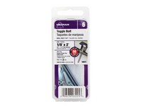 Hillman 1/8 in. D X 2 in. L Round Steel Toggle Bolt 2 pk