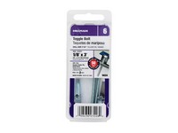 Hillman 1/8 in. D X 3 in. L Round Steel Toggle Bolt 2 pk