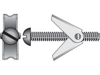 Hillman 1/8 in. D X 3 in. L Round Steel Toggle Bolt 15 pk