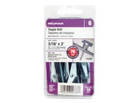 Hillman 3/16 in. D X 3 in. L Round Steel Toggle Bolt 10 pk