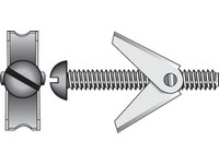 Hillman 1/4 in. D X 3 in. L Round Steel Toggle Bolt 6 pk