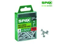 Spax No. 6  S X 1 in. L Phillips/Square Flat Head Multi-Purpose Screws 40 pk