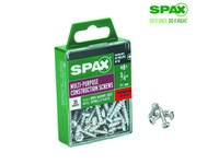 Spax No. 8  S X 3/4 in. L Phillips/Square Pan Head Multi-Purpose Screws 35 pk