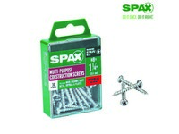 Spax No. 8  S X 1.25 in. L Phillips/Square Pan Head Multi-Purpose Screws 30 pk