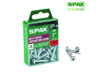 Spax No. 10  S X 1 in. L Phillips/Square Pan Head Multi-Purpose Screws 20 pk