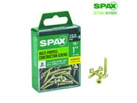 Spax No. 6  S X 1 in. L Phillips/Square Flat Head Multi-Purpose Screws 40 pk