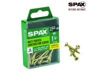 Spax No. 8  S X 1-1/4 in. L Phillips/Square Flat Head Multi-Purpose Screws 30 pk