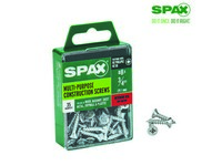 Spax No. 8  S X 3/4 in. L Phillips/Square Flat Head Multi-Purpose Screws 35 pk