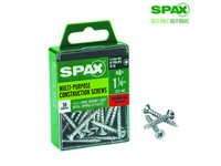 Spax No. 8  S X 1-1/4 in. L Phillips/Square Flat Head Multi-Purpose Screws 30 pk