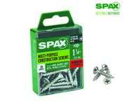 Spax No. 10  S X 1-1/4 in. L Phillips/Square Flat Head Multi-Purpose Screws 20 pk