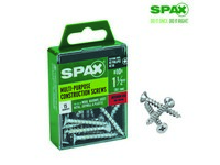 Spax No. 10  S X 1-1/2 in. L Phillips/Square Flat Head Multi-Purpose Screws 15 pk