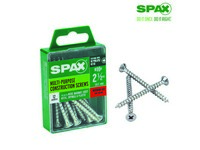 Spax No. 10  S X 2-1/2 in. L Phillips/Square Flat Head Multi-Purpose Screws 12 pk