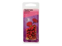 Hillman Red Push Pins 40 pk