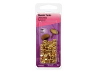 Hillman Yellow Push Pins 40 pk
