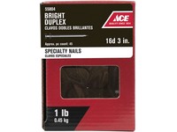 Ace 16D 3 in. Duplex Bright Steel Nail Double Head 1 lb