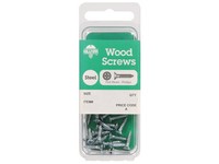Hillman No. 4  S X 3/4 in. L Phillips Zinc-Plated Wood Screws 25 pk