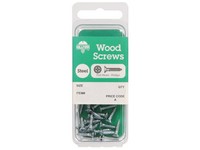 Hillman No. 6  S X 3/4 in. L Phillips Zinc-Plated Wood Screws 30 pk