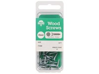 Hillman No. 6  S X 1-1/2 in. L Phillips Zinc-Plated Wood Screws 12 pk