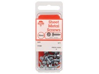 Hillman No. 8  S X 3/4 in. L Slotted Hex Washer Head Sheet Metal Screws 12  1 pk
