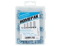 Hillman Homepak Assorted in. S X 1 in. L Slotted Round Head Zinc-Plated Steel Machine Screw and Nut