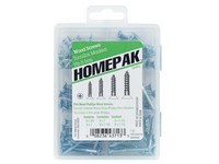 Hillman Homepak Assorted  S X Various in. L Phillips Zinc-Plated Wood Screw Assortment