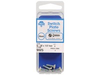 Hillman No. 6-32  S X 1/2 in. L Slotted Oval Head Steel Machine Screws 4 pk