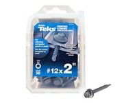 Teks No. 12  S X 2 in. L Hex Hex Washer Head Roofing Screws 50 pk