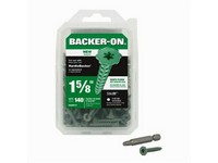 Backer-On No. 9  S X 1-5/8 in. L Star Round Head Cement Board Screws 140 pk