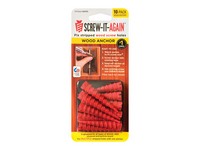 Screw-it-Again 1/4 in. D X 1 in. L Polypropylene Hex Head Wood Anchor 10 pk