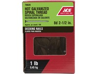 Ace 8D 2-1/2 in. Deck Steel Nail Flat Head 1 lb