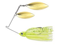 Terminator Pro Series Spinnerbait, 3/8oz, Double Willow, Gold & Gold, Dirty