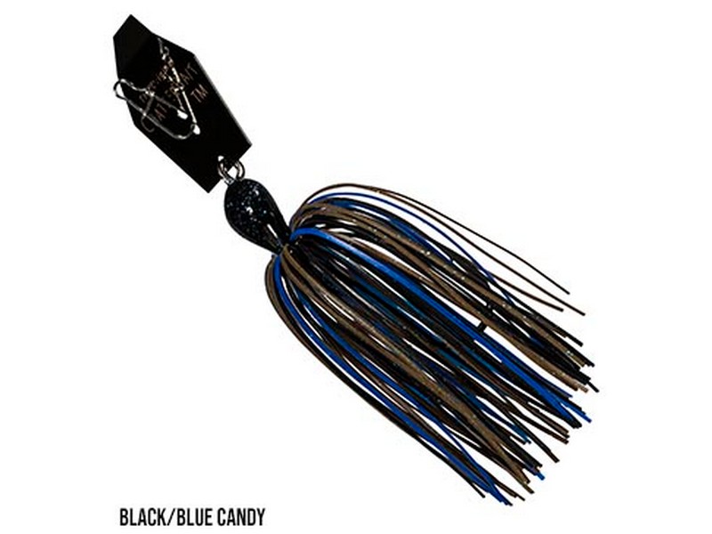 Z-Man Big Blade Chatterbait 1/2oz Black/Blue Candy